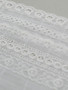 Cotton Rows White 12cm Rigid Lace