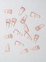 Clear Rose Gold Suspender Clips