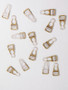 Clear Bronze Suspender Clips