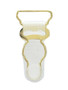 Vintage Clear Gold Suspender Clips