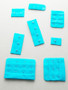 Aqua plush back bra tabs