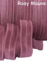 Rosy Mauve Fold Over Elastic