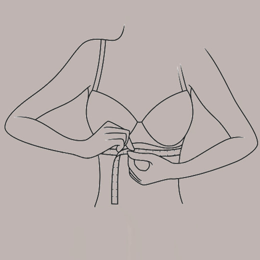 Measuring yourself for bra fit