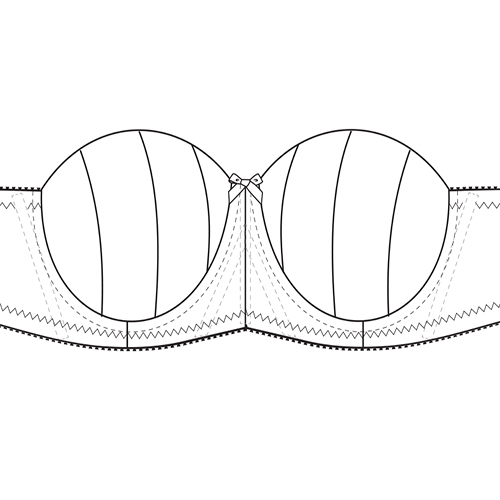 Symmes Strapless Bra
