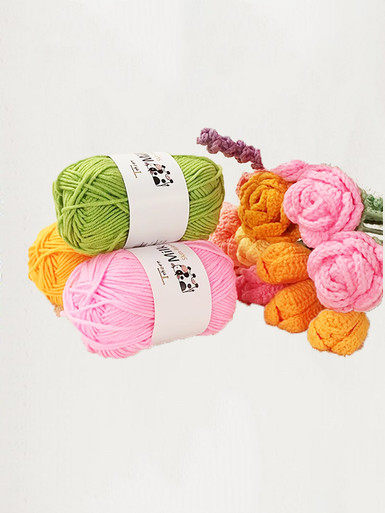 Milk Wool Yarn Balls