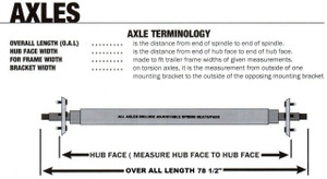 22-AXT54* Torsion Axles - Straight Galvanized (78 1/2") 22-AXT54* Torsion Axles - Straight Galvanized (78 1/2")