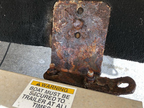 DETERIORATED BUNK BRACKET