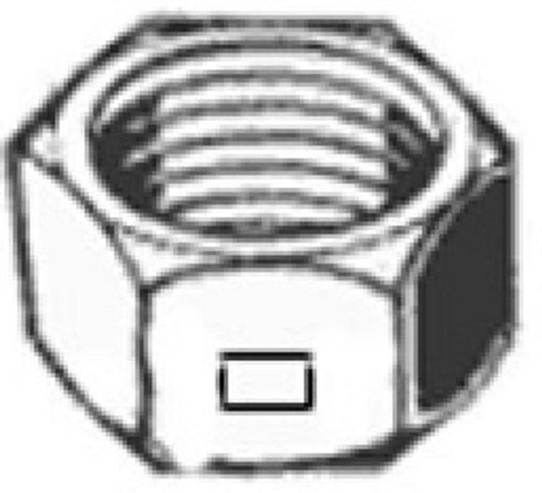 66-NT38L Hex Head Nut 3/8"