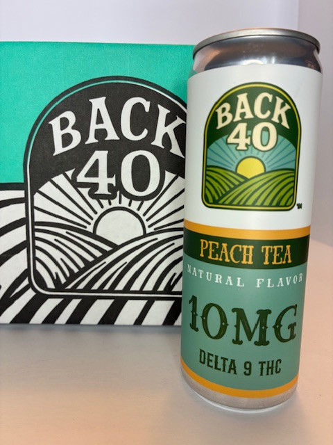Back 40 Peach Tea Case - 24 cans