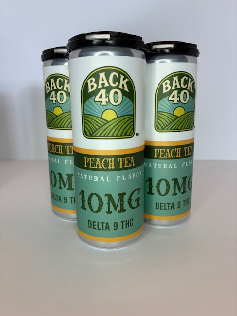 Back 40 Peach Tea Case - 24 cans