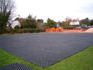 Reinforcing Lawns and Car Parks with Grass Protecta for Hotels, Estates, and Airports