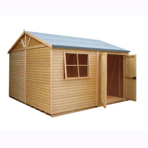 12 x 12 Premium Shed Mammoth Loglap Double Door  Shire