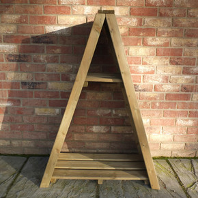 Small Triangular Log Store Overlap Pressure Treated  Shire