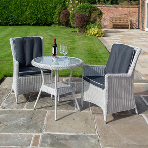 Prestbury Bistro Set Putty Grey  Rowlinson