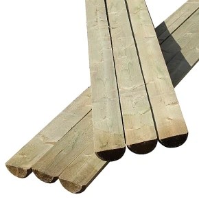 Half Round Timber Fence Rails