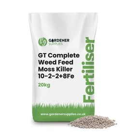 Complete Weed Feed & Moss Killer Lawn Fertiliser 10-2-2-8Fe+WK 20kg  Gardener Supplies