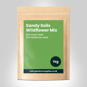 Sandy Soil Wildflower 80% Grass Seed Mix  Gardener Supplies