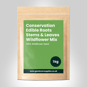 Conservation Edible Roots Stems and Leaves Wildflower Mix  Gardener Supplies