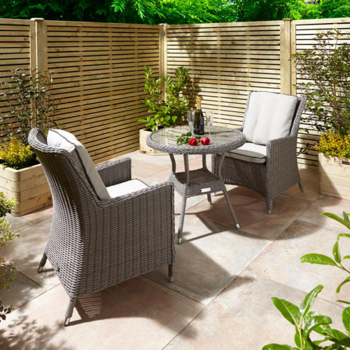 Prestbury Bistro Set Natural Stone  Rowlinson