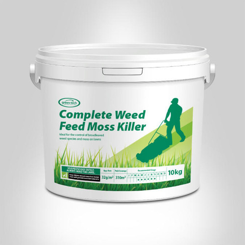 Weed Feed Moss Killer Complete Lawn Fertiliser 10kg Tub  Gardener Supplies