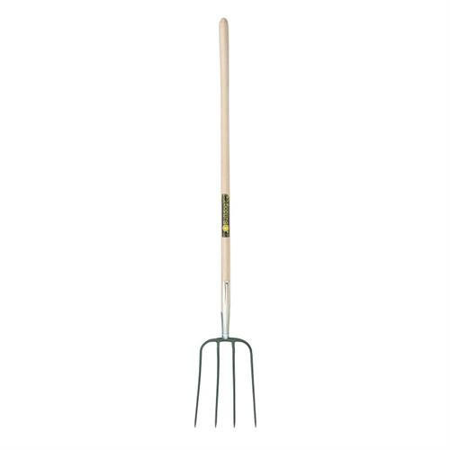 Bulldog Premier 4 Prong Manure Fork 48" wood LPH