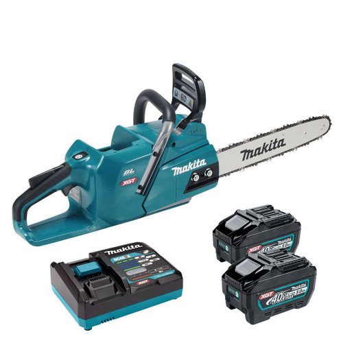 Makita UC011GT201 40V Max XGT Brushless 350mm Rear Handle Chainsaw Kit  