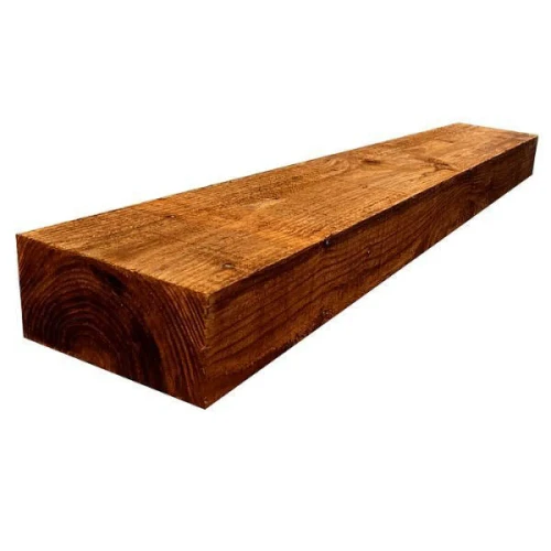 Brown Treated Timber Railway Sleepers  Gardener Supplies