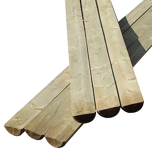 Half Round Timber Fence Rails