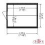 8 x 6 Shed Dip Shed Treated Overlap Value Range  Shire