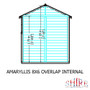 8 x 6 Shed Single Door Dip Treated Overlap Reverse Apex Amaryllis  Shire