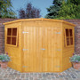 10 x 10 Corner Shed Workshop Tongue and Groove  Shire