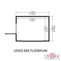 8 x 6 Premium Shed Lewis Single Door  Shire