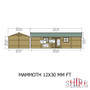 12 x 30 Premium Shed Mammoth Loglap Double Door  Shire