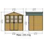 7 x 5 Haddon Garden Summerhouse  Shire