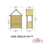 Hebe Arbour Pressure Treated  Shire