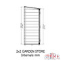 Garden Store 2 x 2 Storage Unit Shiplap  Shire