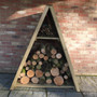 Large Triangular Log Store Tongue and Groove Pressure Treated  Shire