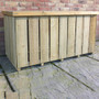 Log Store Box Sawn Pressure Treated  Shire