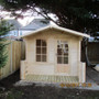 8 x 8 Log Cabin Maulden With Veranda 19mm  Shire