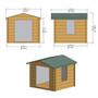 9 x 9 Log Cabin Barnsdale 19mm  Shire