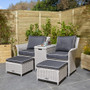 Prestbury Companion Seat Putty Grey  Rowlinson