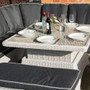 Prestbury Corner Dining Set Putty Grey  Rowlinson