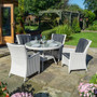 Prestbury 4 Seater Dining Set Putty Grey  Rowlinson