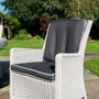 Prestbury 4 Seater Dining Set Putty Grey  Rowlinson