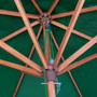 Willington Green 2.7m Wooden Parasol & 15Kg Base  Rowlinson