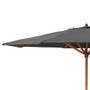 Willington Grey 2.7m Wooden Parasol  Rowlinson