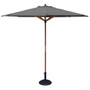 5ft Picnic Table with Grey Parasol & Base  Rowlinson