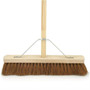 18" Coco Broom with Handle and Stay  Gardener Supplies