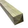UC4 Green Treated Timber Gate Posts – Pyramid Top  Gardener Supplies
