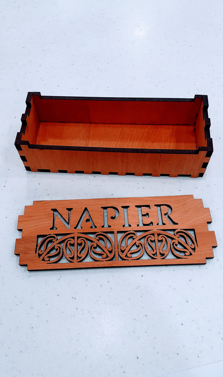 Napier cut into NZ Native Rimu gift box Adore Collection